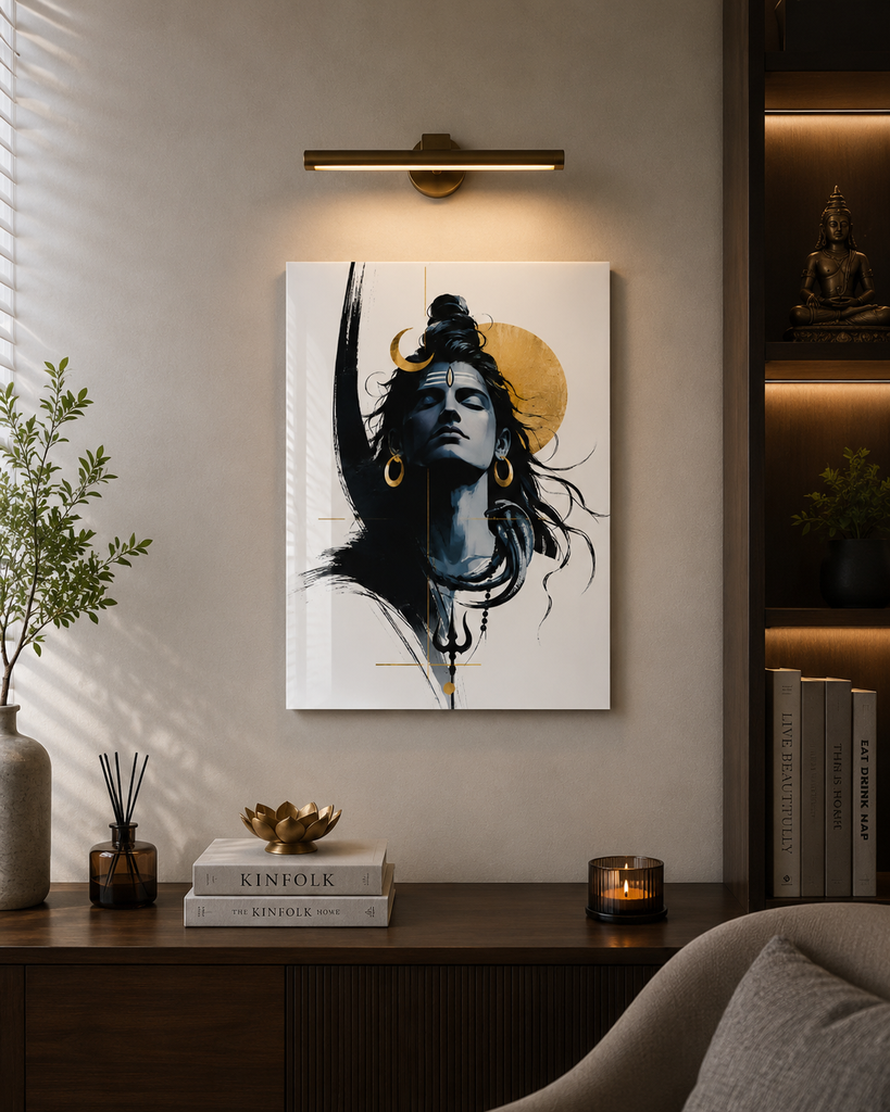 Premium Lord Shiva Acrylic Wall Art (A3) - 019