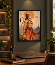 Shri Ram A3 Framed Wall Art | Premium Minimal Decor - X02