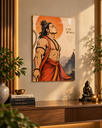 Mahabali Hanuman A3 Acrylic Wall Art - X04