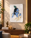 Divine Krishna Melody A3 Acrylic Wall Art | Premium Gloss Finish - X07