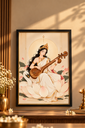 Divine Saraswati | A3 Premium Framed Poster - X101