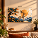 Majestic Deer in the Mountains | Premium Acrylic Wall Art - X036